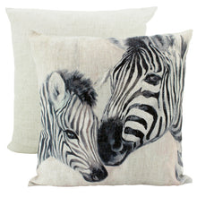 Load image into Gallery viewer, Linen Cushion - Zebra
